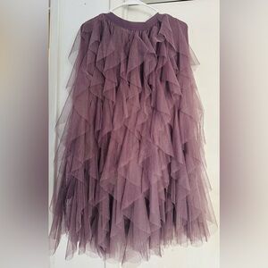 Soho Apparel Lavender Layered Tulle Skirt